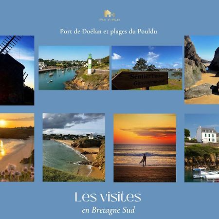 La Maison Bleue,Authenticite, Nature, Simplicite, 2-5 Personnes, Moelan Sur Mer Dış mekan fotoğraf