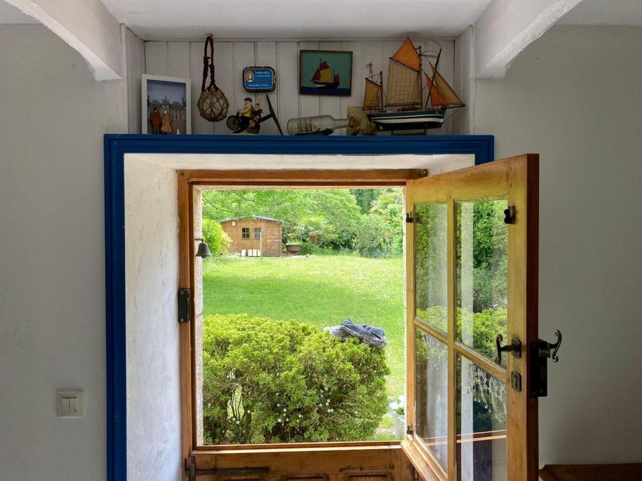 La Maison Bleue,Authenticite, Nature, Simplicite, 2-5 Personnes, Moelan Sur Mer Dış mekan fotoğraf
