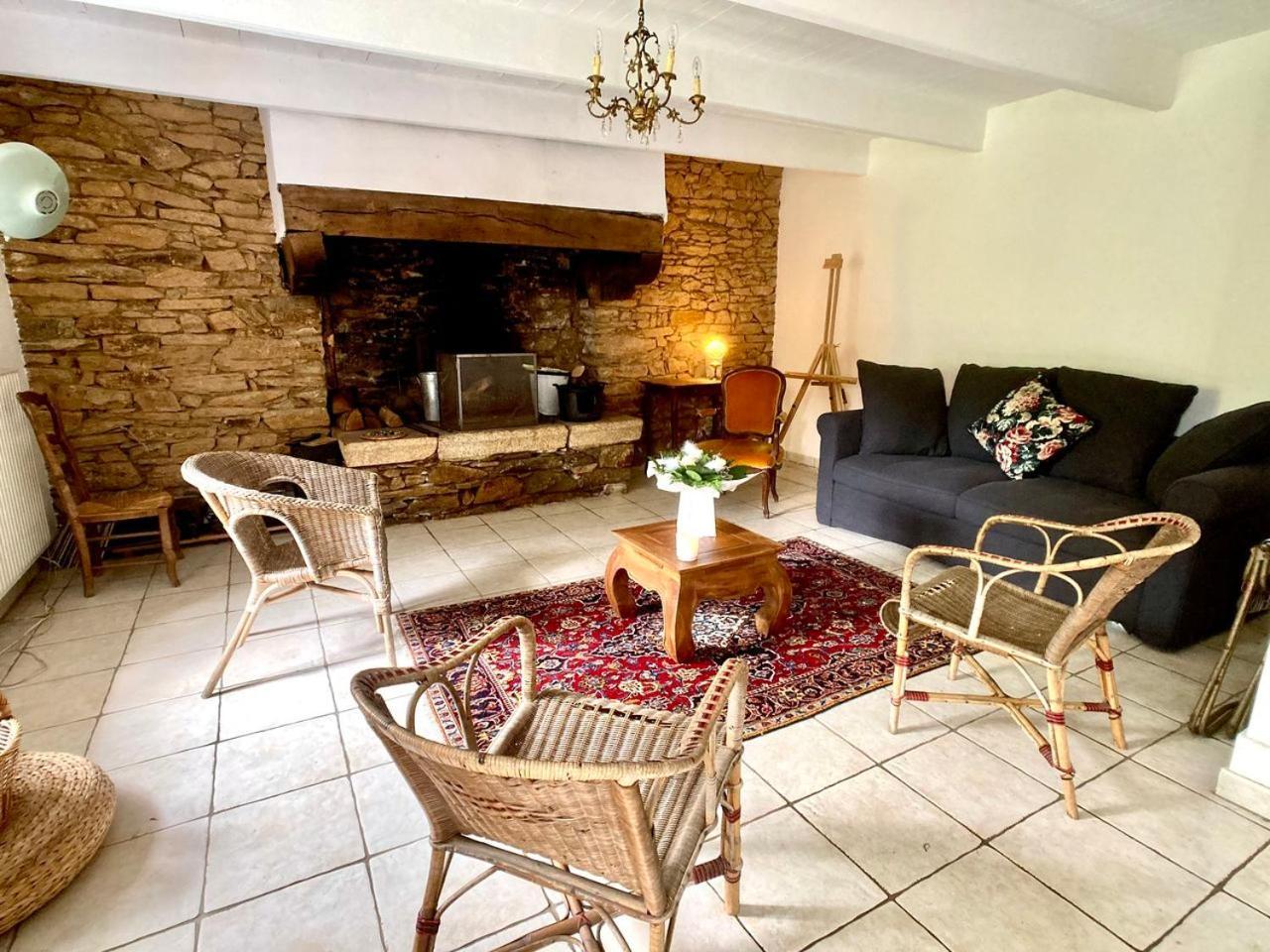 La Maison Bleue,Authenticite, Nature, Simplicite, 2-5 Personnes, Moelan Sur Mer Dış mekan fotoğraf