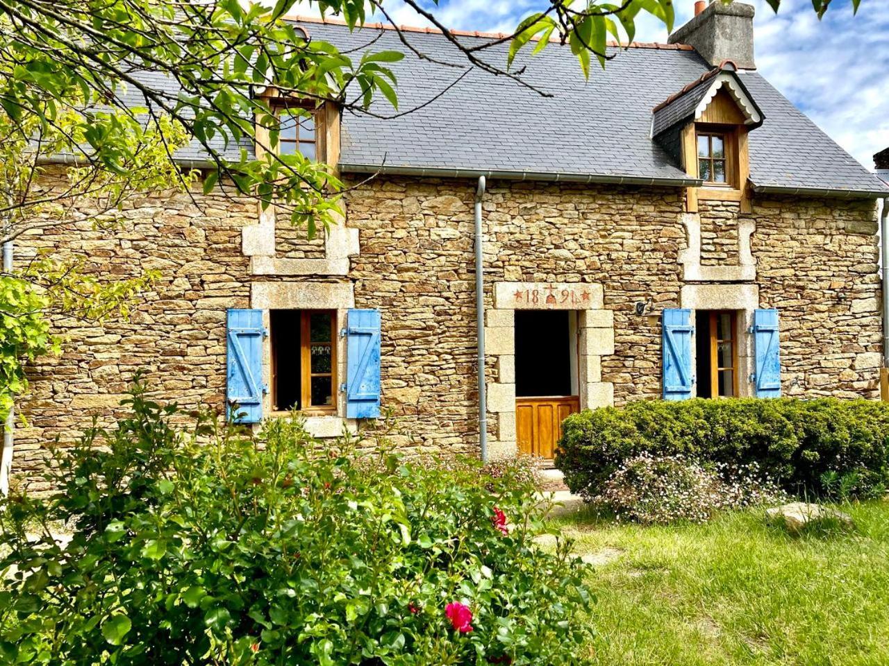 La Maison Bleue,Authenticite, Nature, Simplicite, 2-5 Personnes, Moelan Sur Mer Dış mekan fotoğraf